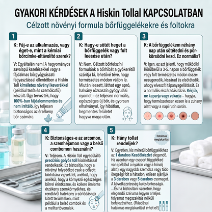 🚢Hivatalos Márkabolt | 🚢🚢 Hiskin® 7 napos Szemölcseltávolító Roll-on Ápoló Folyadék (Fájdalommentes rollerball technológia, hegek nélkül) 🐬