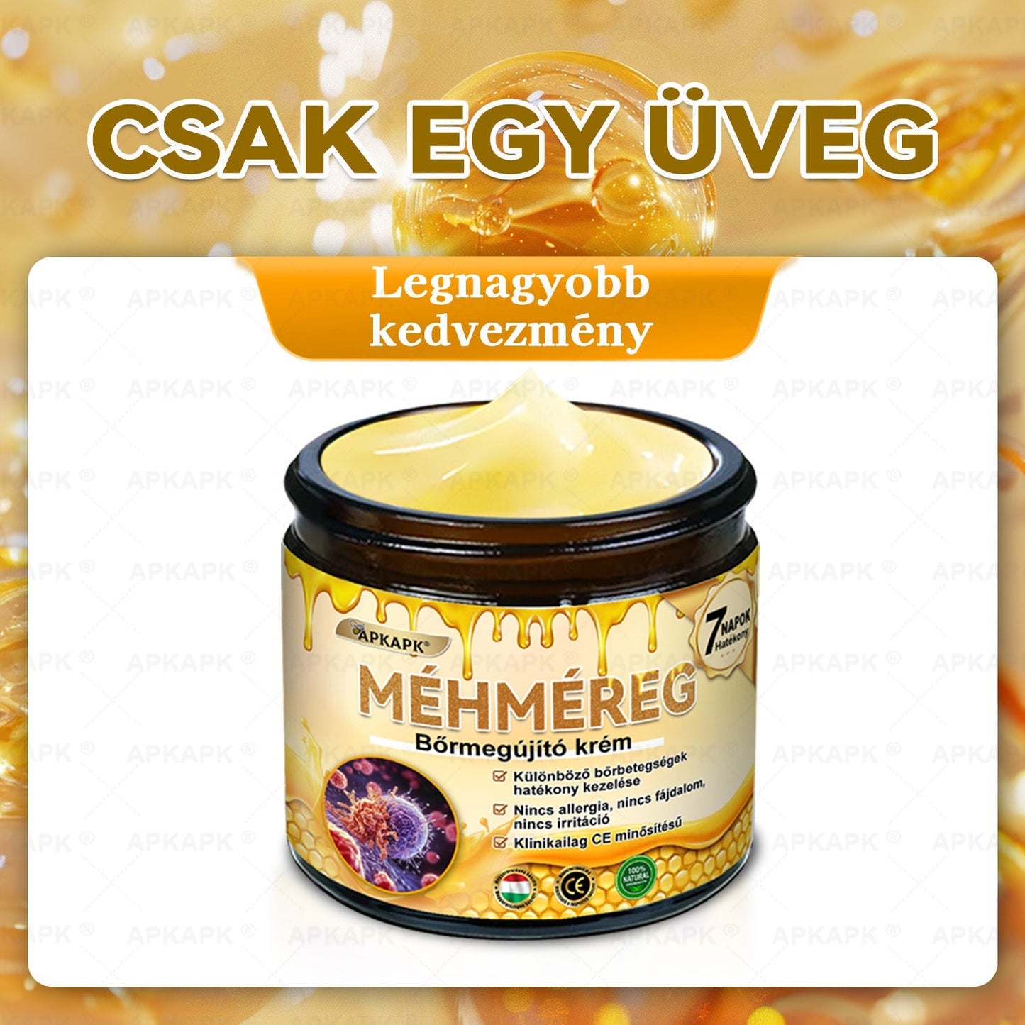 Ajánlott a Semmelweis Kórház által · BENU hivatalos üzlet✨✨ 𝖠𝖯𝖪𝖠𝖯𝖪® méhméreges bőrmegújító krém