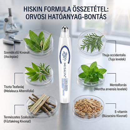 ✅Hivatalos Márkabolt | 🚢🚢 Hiskin® 7 napos Szemölcseltávolító Roll-on Ápoló Folyadék (Fájdalommentes rollerball technológia, hegek nélkül)