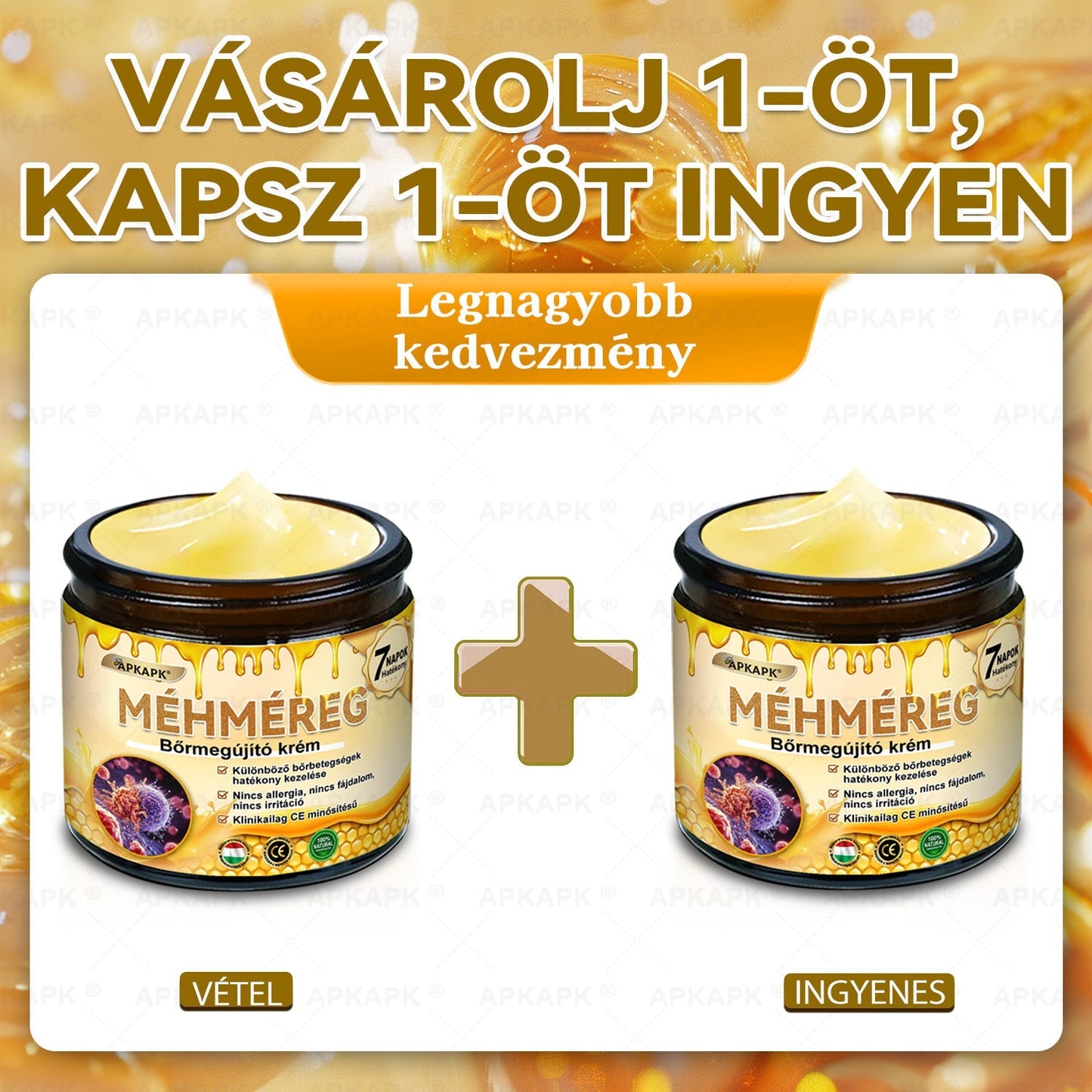 Ajánlott a Semmelweis Kórház által · BENU hivatalos üzlet✨✨ 𝖠𝖯𝖪𝖠𝖯𝖪® méhméreges bőrmegújító krém