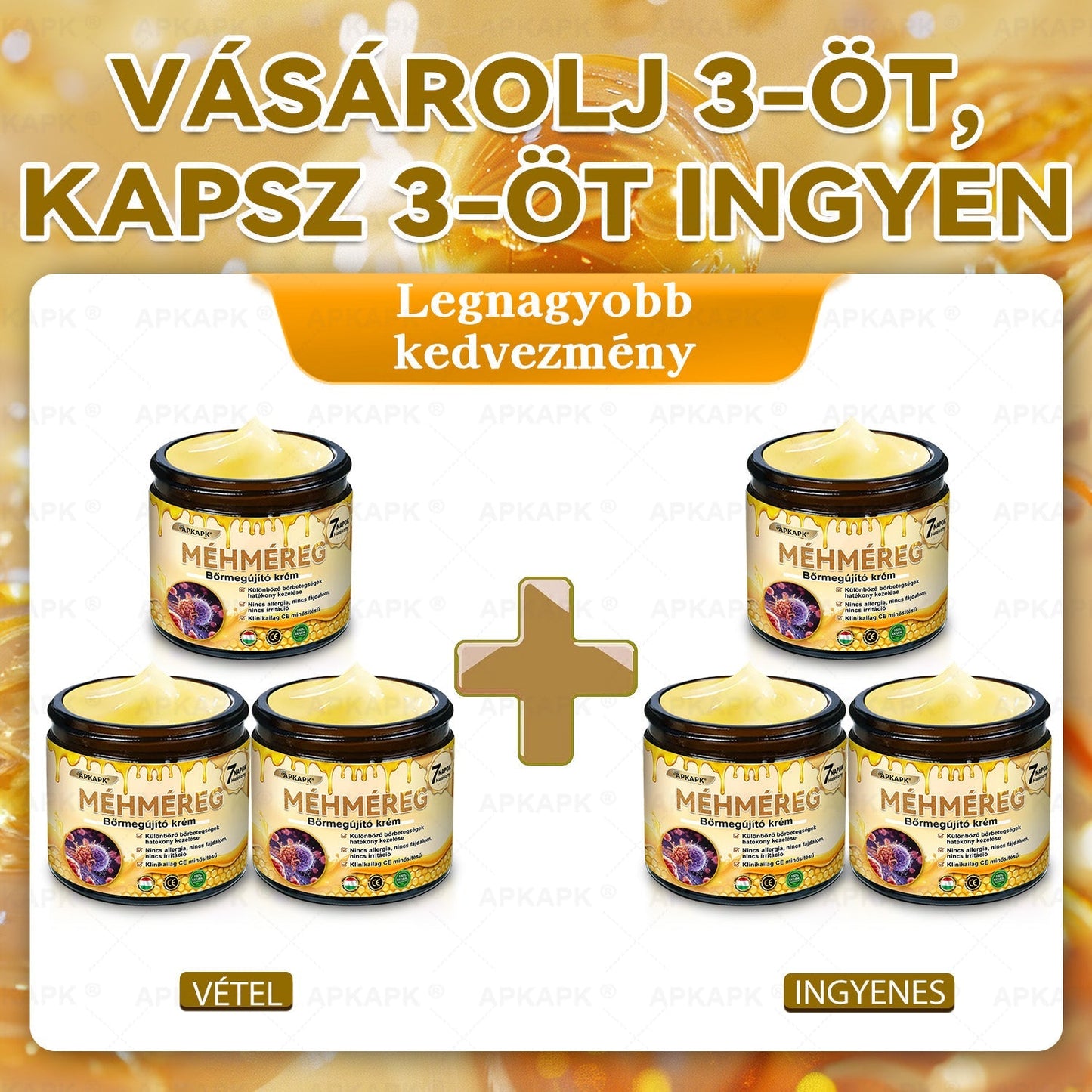 Ajánlott a Semmelweis Kórház által · BENU hivatalos üzlet✨✨ 𝖠𝖯𝖪𝖠𝖯𝖪® méhméreges bőrmegújító krém